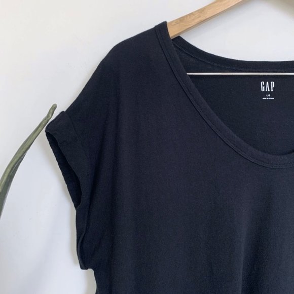 GAP Dolman Sleeve cuffed scoopneck Cotton T-Shirt Large - Picture 4 of 6